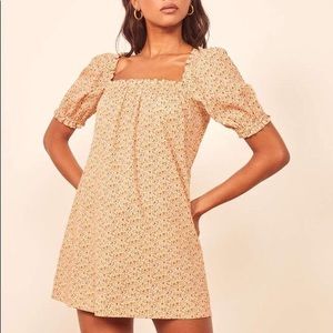 reformation vivi babydoll dress siesta, NWT